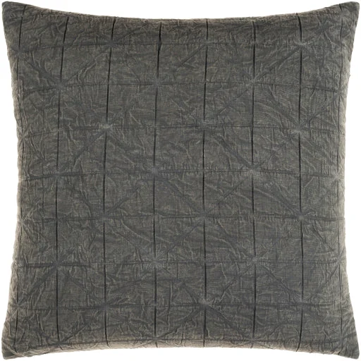 Winona Cotton Medium Gray Pillow