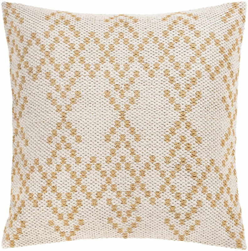 Monongah Ivory Textured Throw Pillow