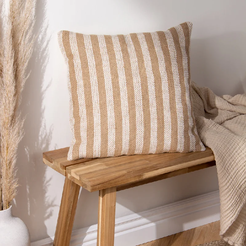 Strata Stripe Cushion Natural