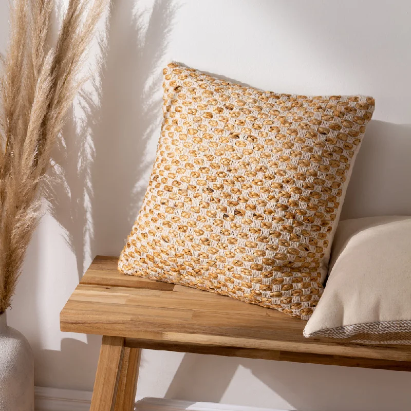 Wikka Jute Woven Cushion Natural