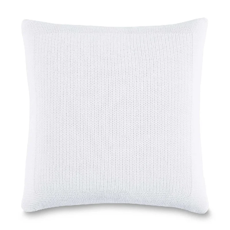 Southern Tide Knit White Square Decorative Pillow