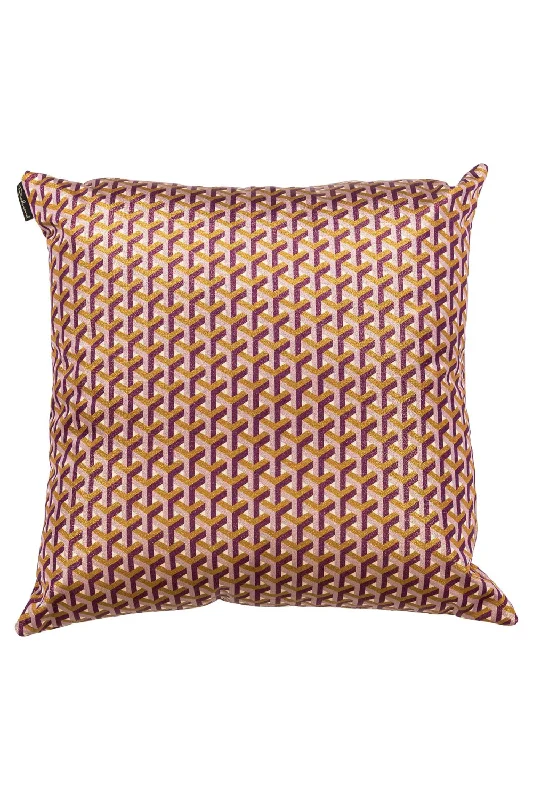 Pink Patterned Cushion | OROA Pommelin