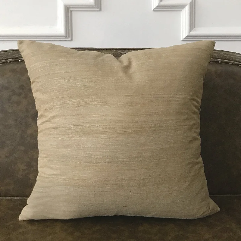 Sand Rustic Country Textured Throw Pillow Cover 22x22