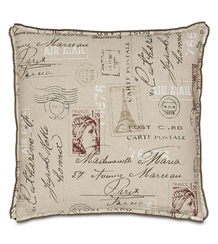 Incoming Airmail Decorative Pillow Cover 22x22