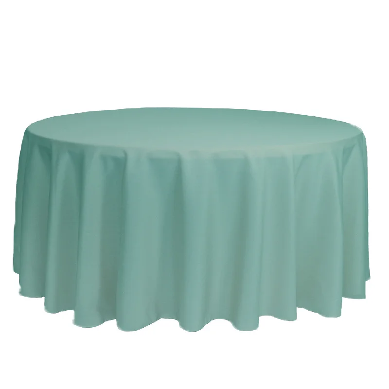 132 inch Polyester Round Tablecloth Tiffany