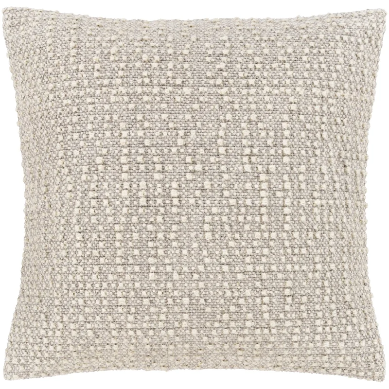 Leif Woven Pillow in Ivory