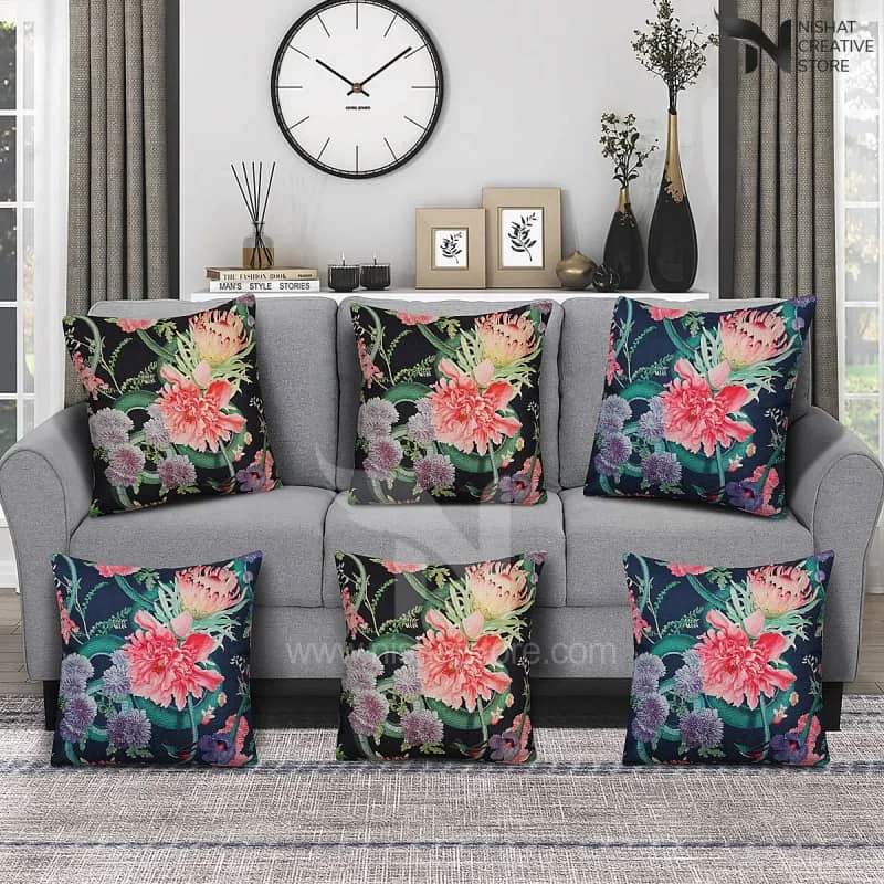 6 PCs Digital Printed Cushions Ds Cover #243