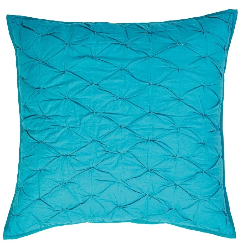 Francesca Aqua Quilted Euro Sham