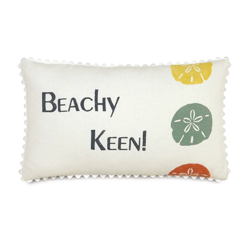 Tropical Beachy Keen Throw Pillow Cover 13x22