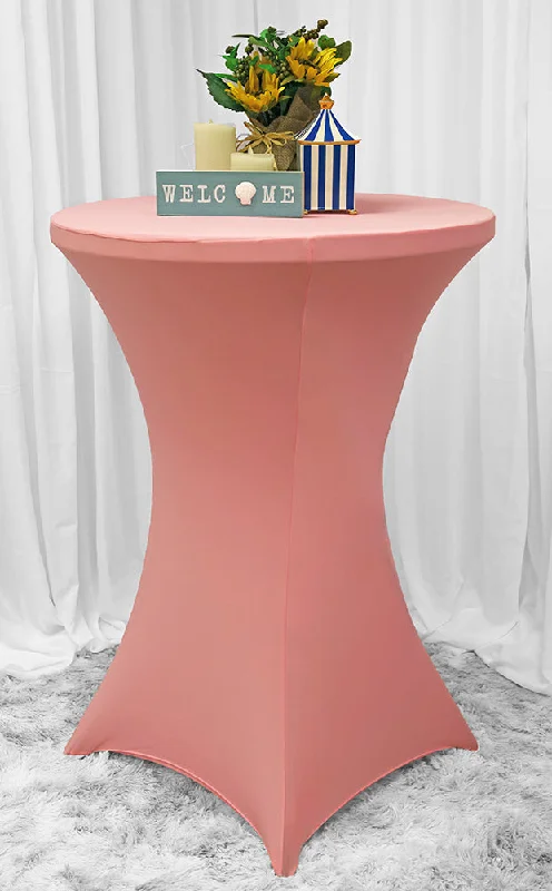 36"x42" Cocktail Spandex Table Cover - Rose Pink (1pc)