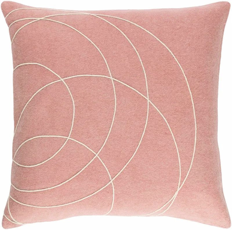 Glenorchy Blush Pink Swirl Accent Pillow - Clearance