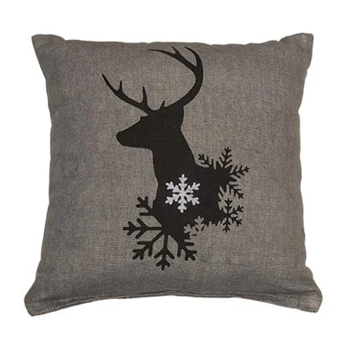 Winter Reindeer Pillow