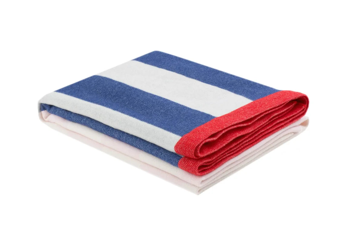 Stripe Pink / Blue Throw