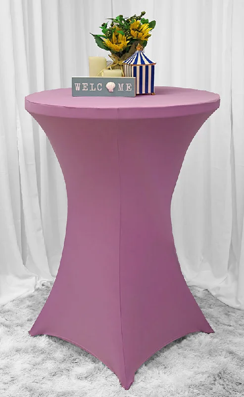 30"x42" Cocktail Spandex (220 GSM) Table Cover - Lilac (1pc)