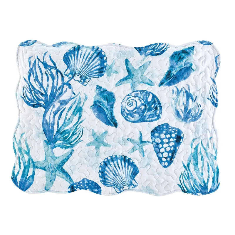 Hanalei Bay Seashells & Starfish Standard Bed Pillow Sham