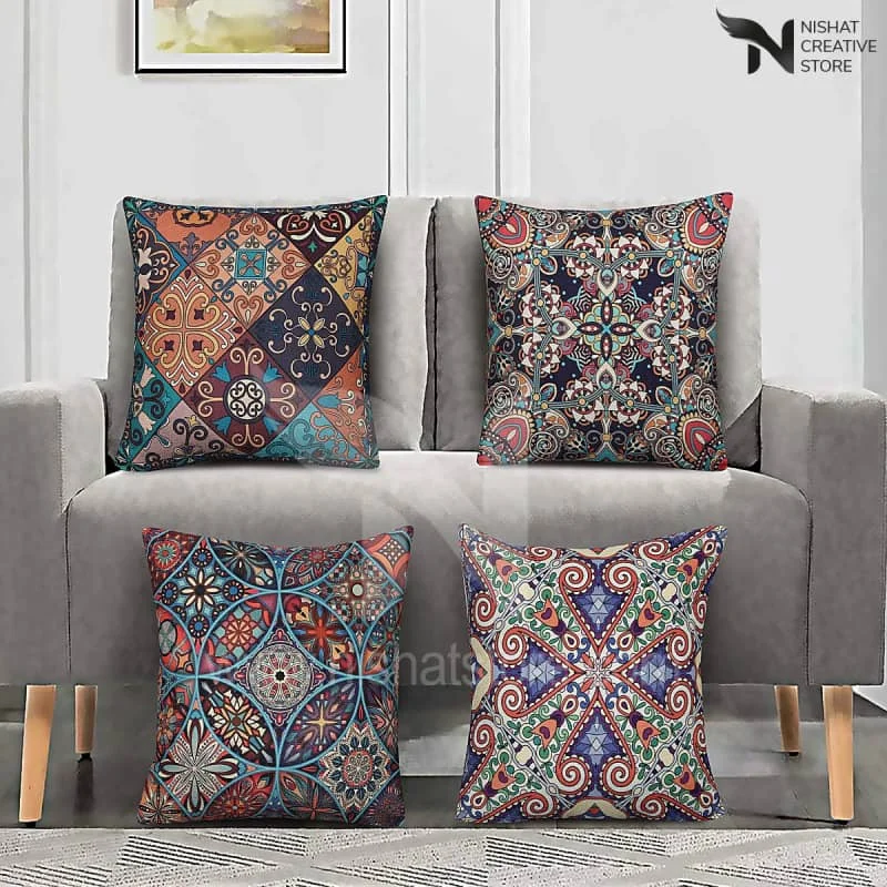 4 PCs Digital Printed Cushions Ds Cover #235