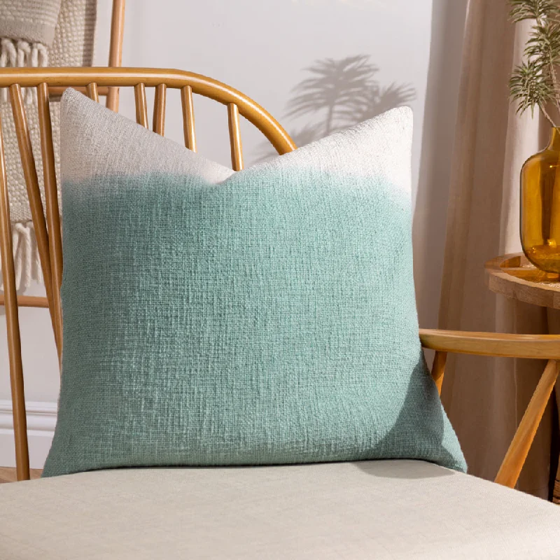 Mizu Dip Dye Cushion Eucalyptus