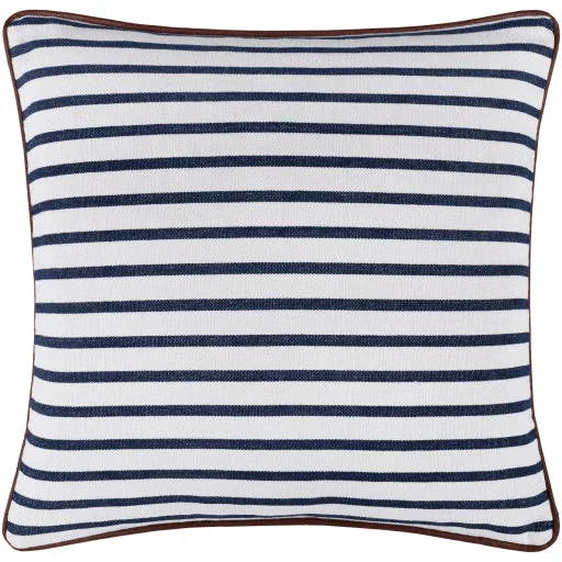 Charlize Striped Blue Pillow