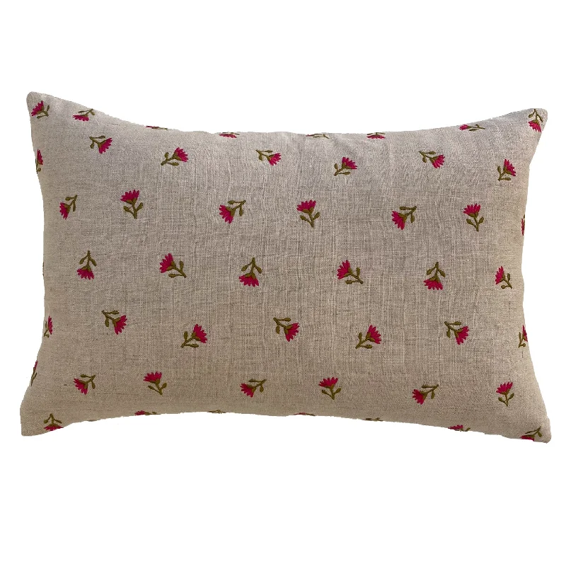 Primavera Pillow - Natural/Berry