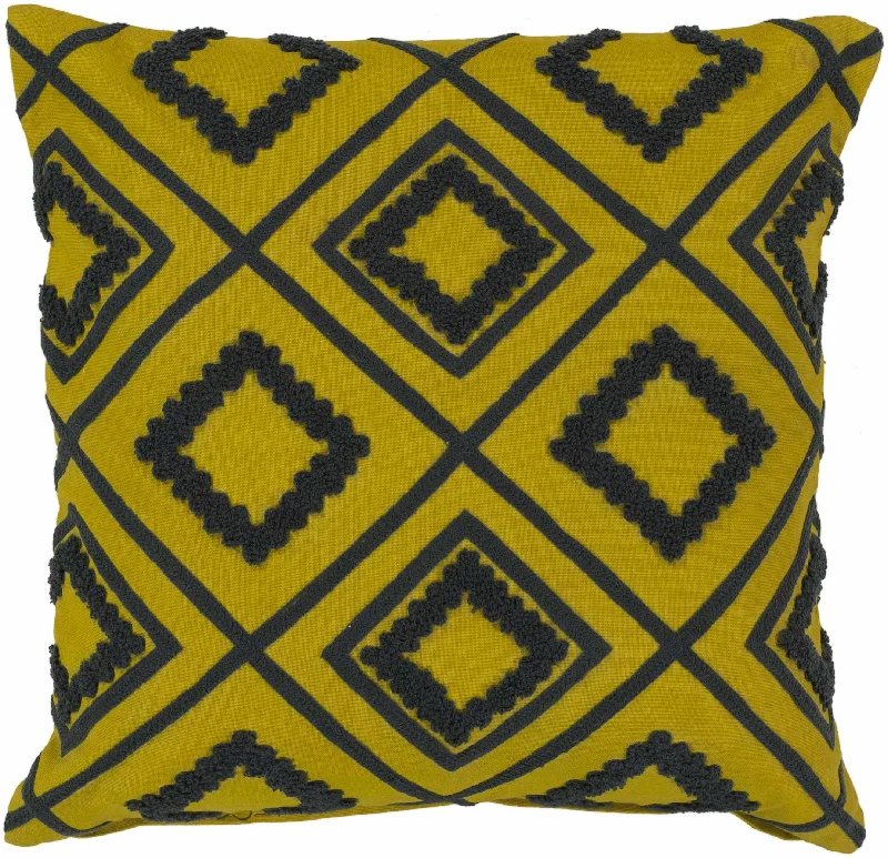 Craig Yellow Throw Pillow - Clearance