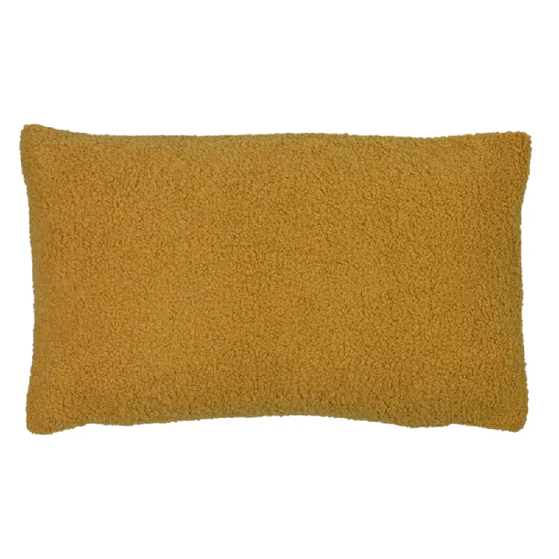 Malham Fleece Rectangular Cushion Saffron