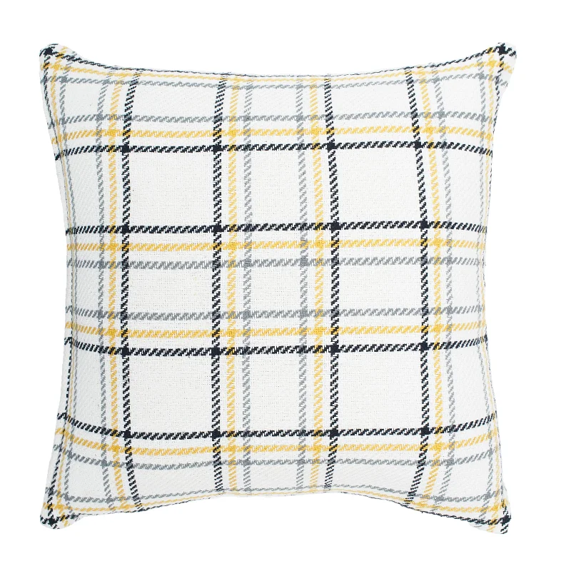 Honey Bee Plaid Pillow