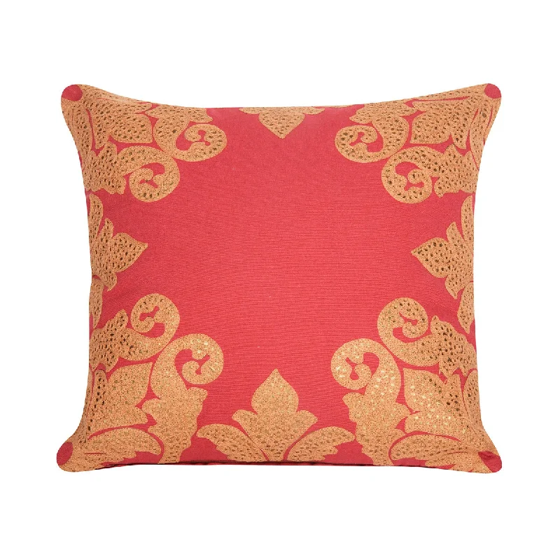 Florence Chain Stitch Embroidered Cushion Cover