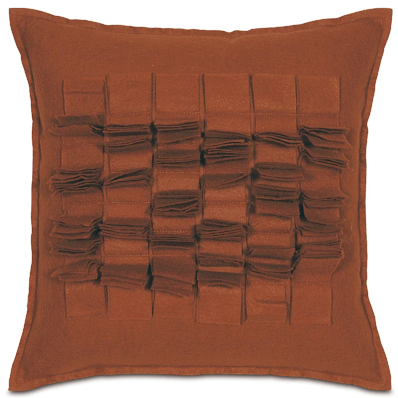 Red Blocks Throw Pillow Cover 18x18