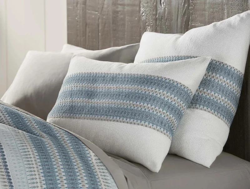 Lost Coast Organic Pillow Shams Marine w/Grays