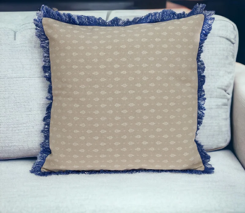 Oyster Beige Throw Pillow