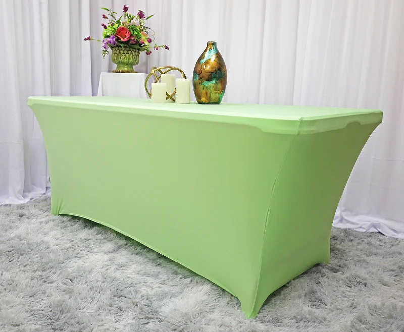 6 Ft Rectangular Spandex (220 GSM) Table Cover - Mint Green (1pc)