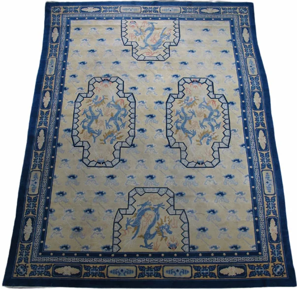 6 Dragons Peking Rug: 12 ft 3 in x 9 ft