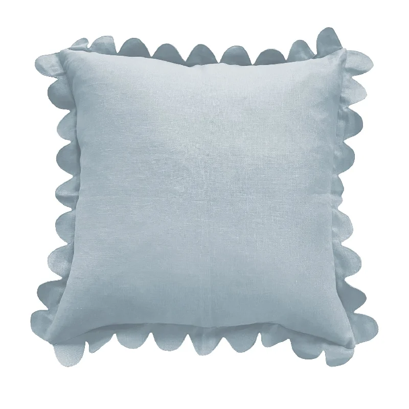 Scalloped Pillow -  Powder