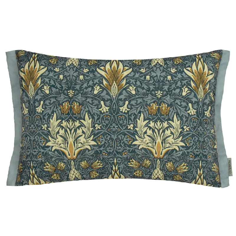 Snakeshead Printed Outdoor Cushion Indigo/Stone