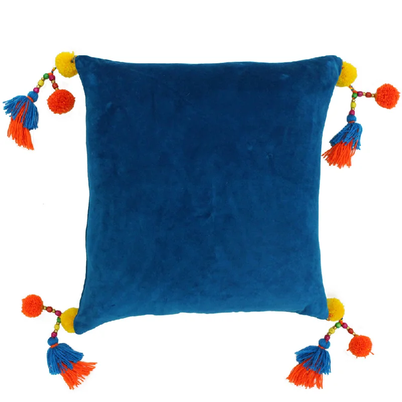 Poco Velvet Cushion Teal