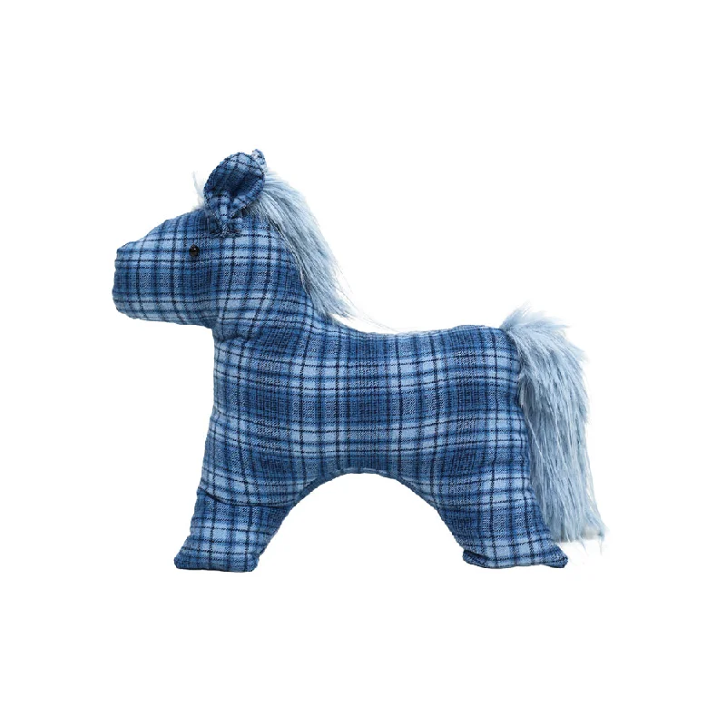 Mustang Plaid Horse Cozy  Plush Home Decor