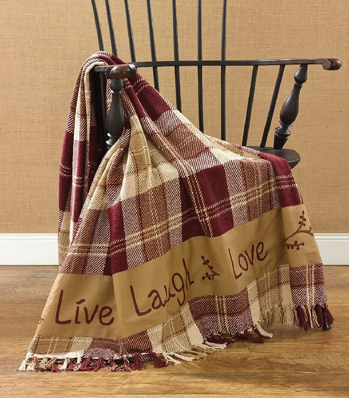 Live Laugh Love Throw Park Designs