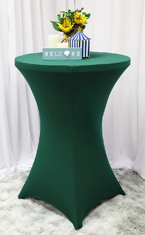 30"x42" Cocktail Spandex (220 GSM) Table Cover - Jade (1pc)