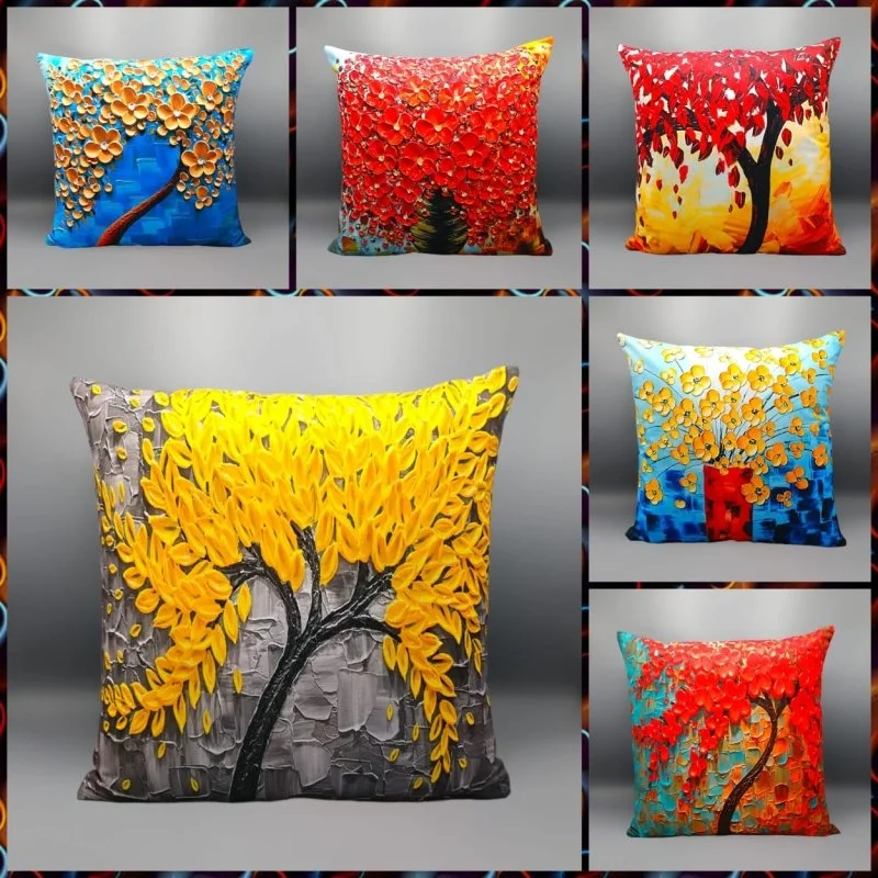 7 PCs Digital Printed Cushions Ds Cover #257