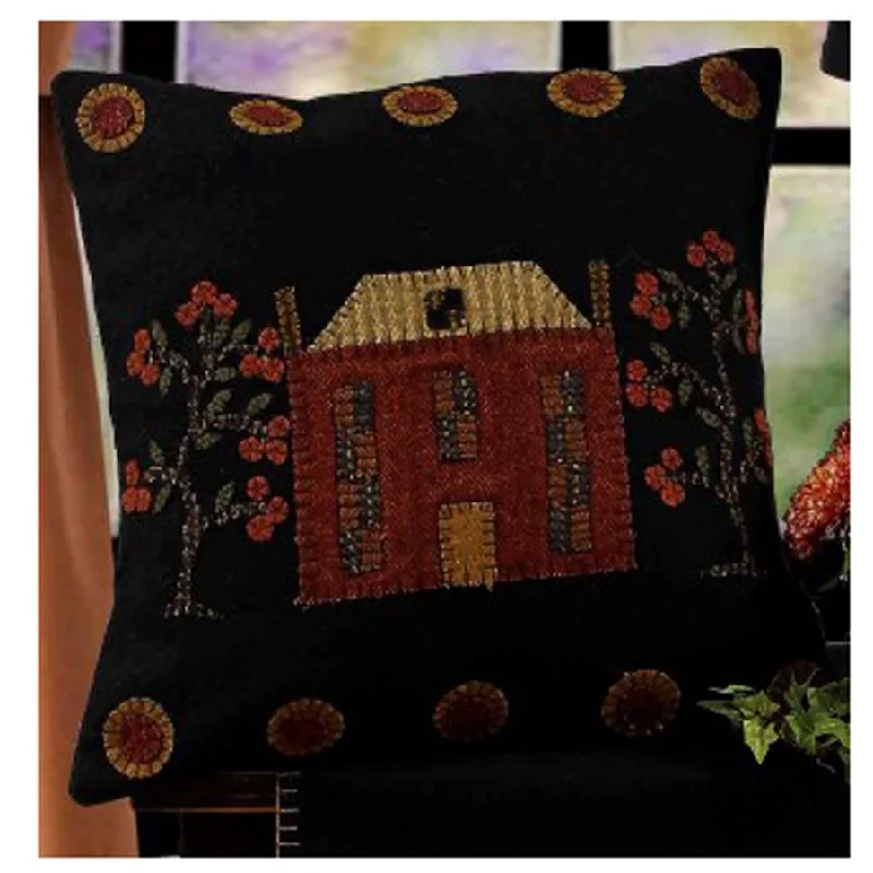 Black Primitive Manor Pillow PLWT0040