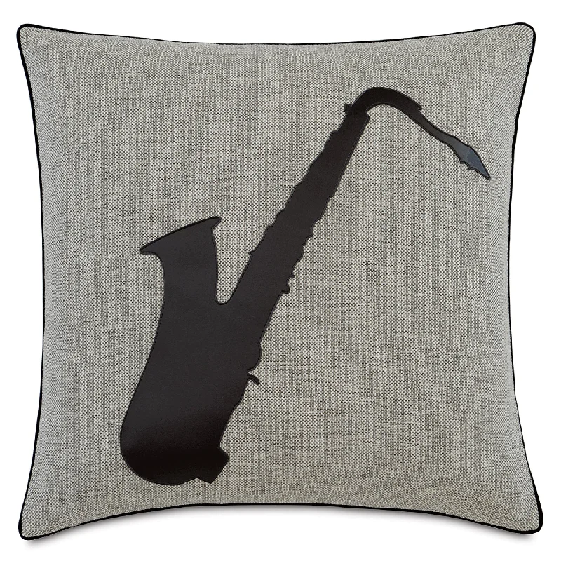 Music Saxophone Throw Pillow Cover 20x20