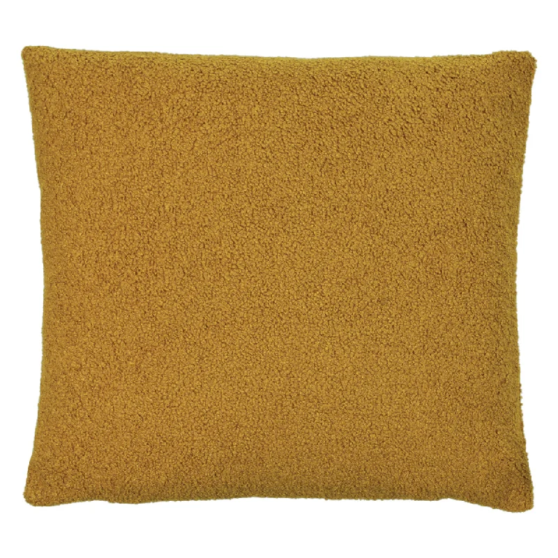 Malham Fleece Square Cushion Saffron