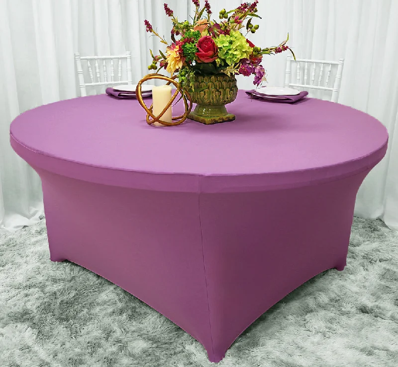 5 Ft Round Spandex (220 GSM) Table Cover - Lilac (1pc)