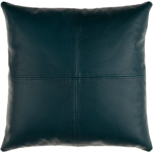 Sheffield Leather Denim Pillow