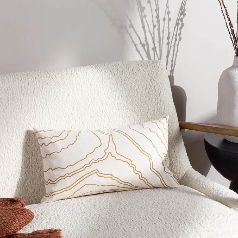 Elise Geometric Cushion Nougat