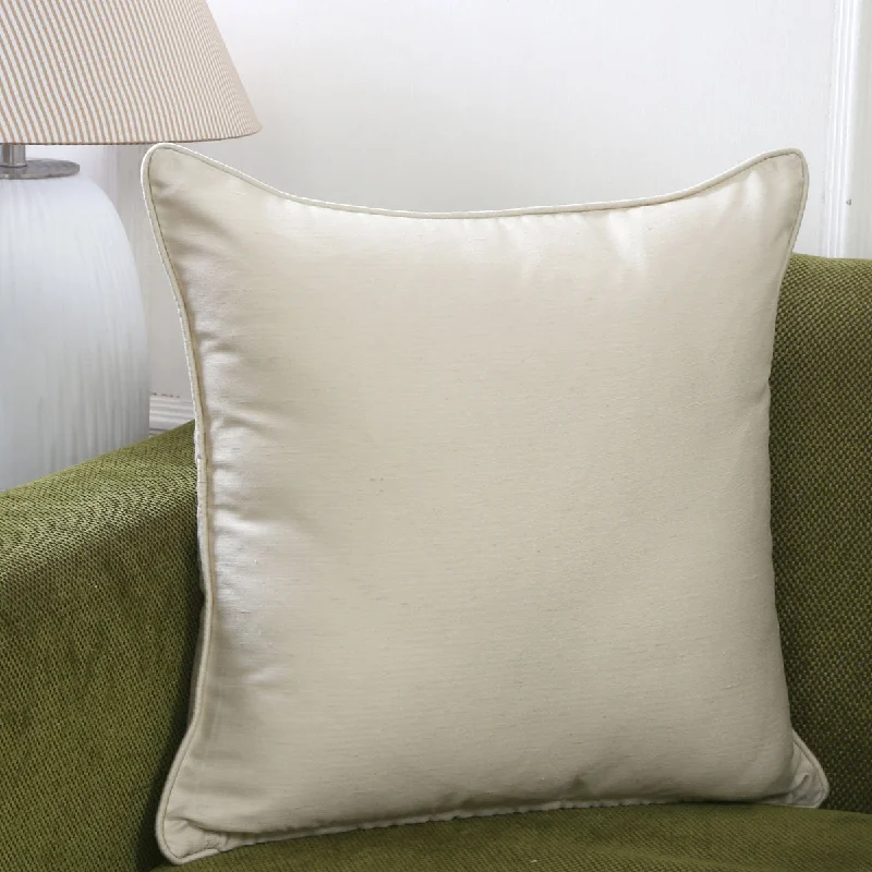 Metallic Silk Solid Cushion Cover