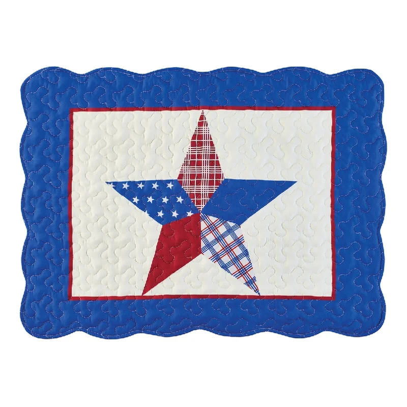 Americana Plaid & Patchwork Star Pillow Sham