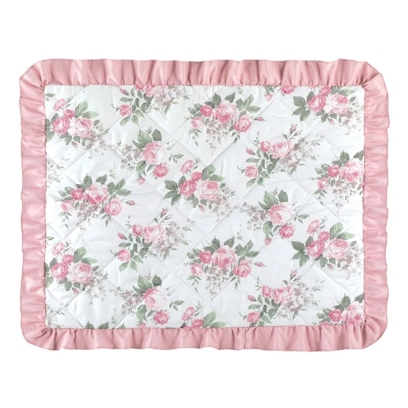 Lovely Rose Triple Ruffle Border Pillow Sham