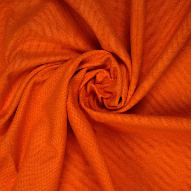 Orange Solid Jacquard Tapestry Fabric