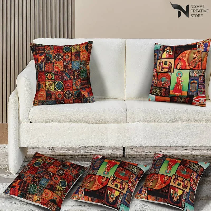 5 PCs Digital Printed Cushions Ds Cover #236